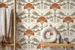 Vintage Flower Wallpaper / Peel and Stick Wallpaper Removable Wallpaper Home Decor Wall Art Wall Decor Room Decor - D241