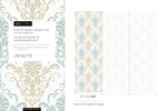 Light Vintage Damask Wallpaper / Peel and Stick Wallpaper Removable Wallpaper Home Decor Wall Art Wall Decor Room Decor - D194
