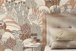 Boho Desert Landscape Wallpaper / Peel and Stick Wallpaper Removable Wallpaper Home Decor Wall Art Wall Decor Room Decor - D278