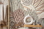 Boho Desert Landscape Wallpaper / Peel and Stick Wallpaper Removable Wallpaper Home Decor Wall Art Wall Decor Room Decor - D278