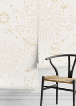 Aesthetic Celestial Wallpaper / Peel and Stick Wallpaper Removable Wallpaper Home Decor Wall Art Wall Decor Room Decor - D341