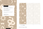 Beige Whimsical Wallpaper / Peel and Stick Wallpaper Removable Wallpaper Home Decor Wall Art Wall Decor Room Decor - D344