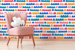 Colorful Abstract Wallpaper / Peel and Stick Wallpaper Removable Wallpaper Home Decor Wall Art Wall Decor Room Decor - D337