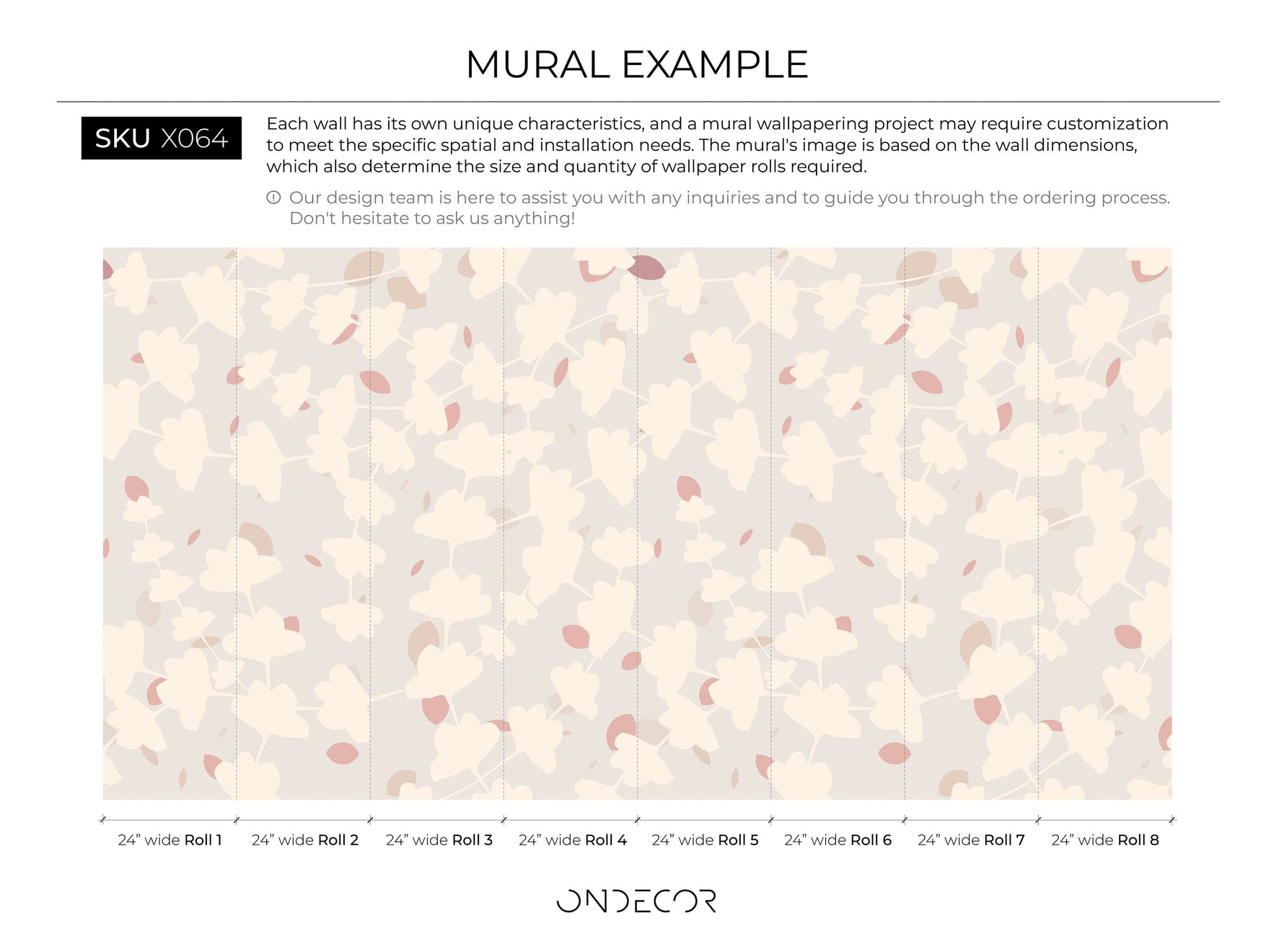 Removable Wallpaper, Temporary Wallpaper, Minimalistic Wallpaper, Peel and Stick Wallpaper, Leaf Wallpaper - X064