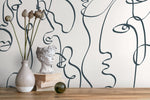 Aesthetic Brush Art Wallpaper / Peel and Stick Wallpaper Removable Wallpaper Home Decor Wall Art Wall Decor Room Decor - D363