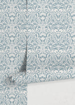 Light Blue Victorian Wallpaper / Peel and Stick Wallpaper Removable Wallpaper Home Decor Wall Art Wall Decor Room Decor - D365
