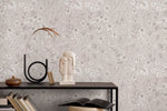 Beige Wildflowers Wallpaper / Peel and Stick Wallpaper Removable Wallpaper Home Decor Wall Art Wall Decor Room Decor - D308