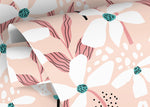 Pink Floral Wallpaper / Peel and Stick Wallpaper Removable Wallpaper Home Decor Wall Art Wall Decor Room Decor - D372