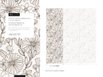 Neutral Boho Floral Wallpaper / Peel and Stick Wallpaper Removable Wallpaper Home Decor Wall Art Wall Decor Room Decor - D378