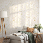 Aesthetic Celestial Wallpaper / Peel and Stick Wallpaper Removable Wallpaper Home Decor Wall Art Wall Decor Room Decor - D341