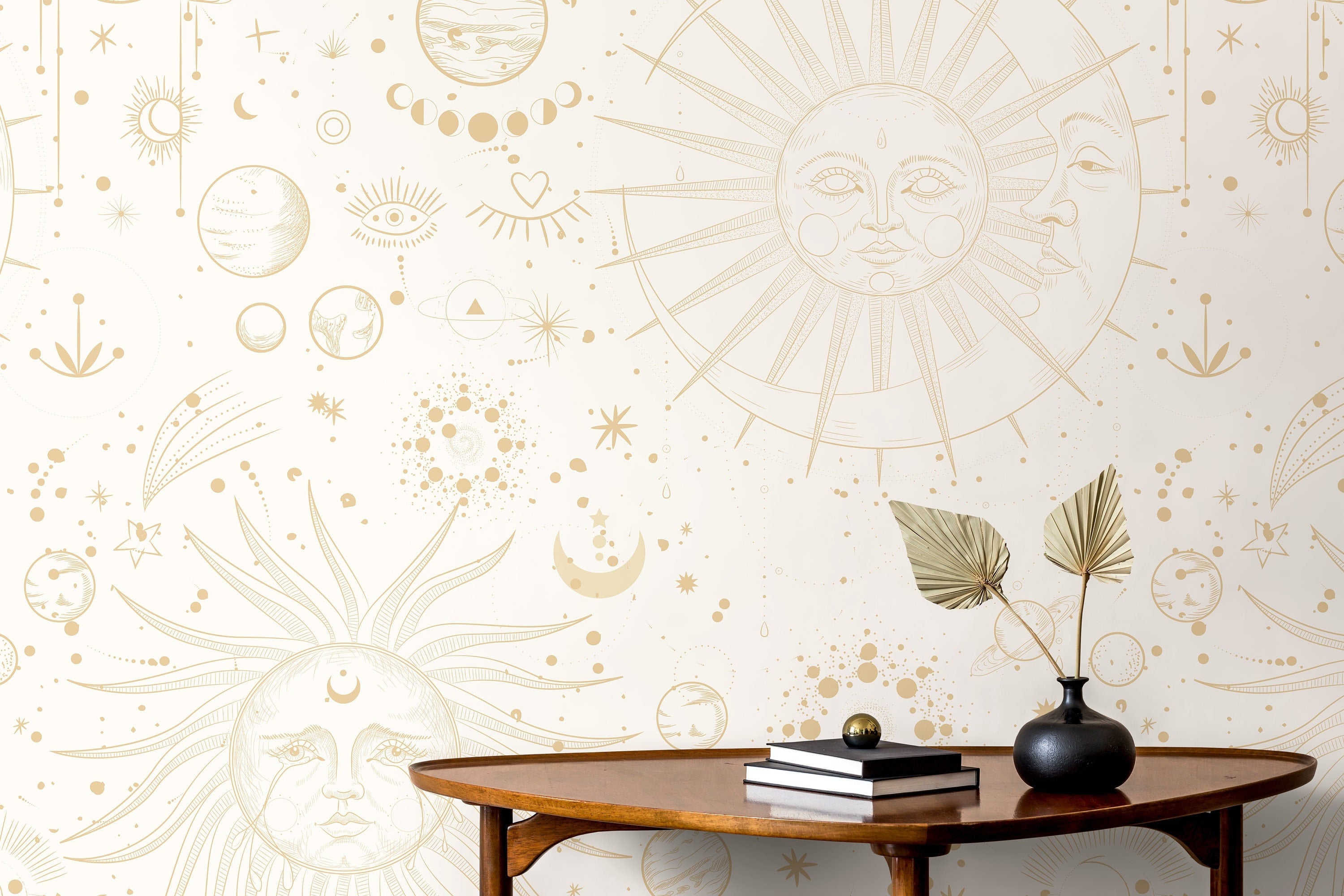 Aesthetic Celestial Wallpaper   Peel And Stick Wallpaper Removable Wal 