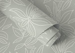 Minimalist Abstract Floral Wallpaper / Peel and Stick Wallpaper Removable Wallpaper Home Decor Wall Art Wall Decor Room Decor - D329