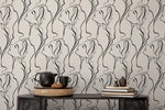 Women Face Art Line Wallpaper / Peel and Stick Wallpaper Removable Wallpaper Home Decor Wall Art Wall Decor Room Decor - D383