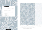 Light Blue Tropical Wallpaper / Peel and Stick Wallpaper Removable Wallpaper Home Decor Wall Art Wall Decor Room Decor - D334