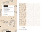 Neutral Nursery Wallpaper / Peel and Stick Wallpaper Removable Wallpaper Home Decor Wall Art Wall Decor Room Decor - D406