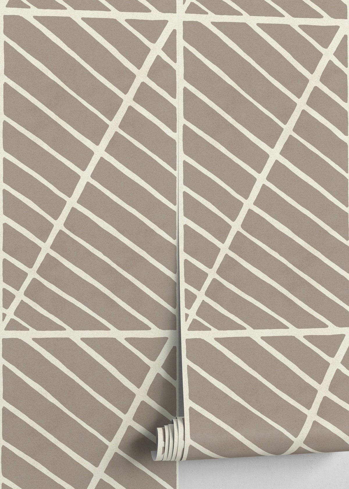 Tan Geometric Wallpaper / Peel and Stick Wallpaper Removable Wallpaper Home Decor Wall Art Wall Decor Room Decor - D327