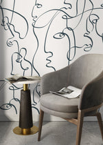 Aesthetic Brush Art Wallpaper / Peel and Stick Wallpaper Removable Wallpaper Home Decor Wall Art Wall Decor Room Decor - D363