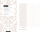 Neutral Vintage Wallpaper / Peel and Stick Wallpaper Removable Wallpaper Home Decor Wall Art Wall Decor Room Decor - D357
