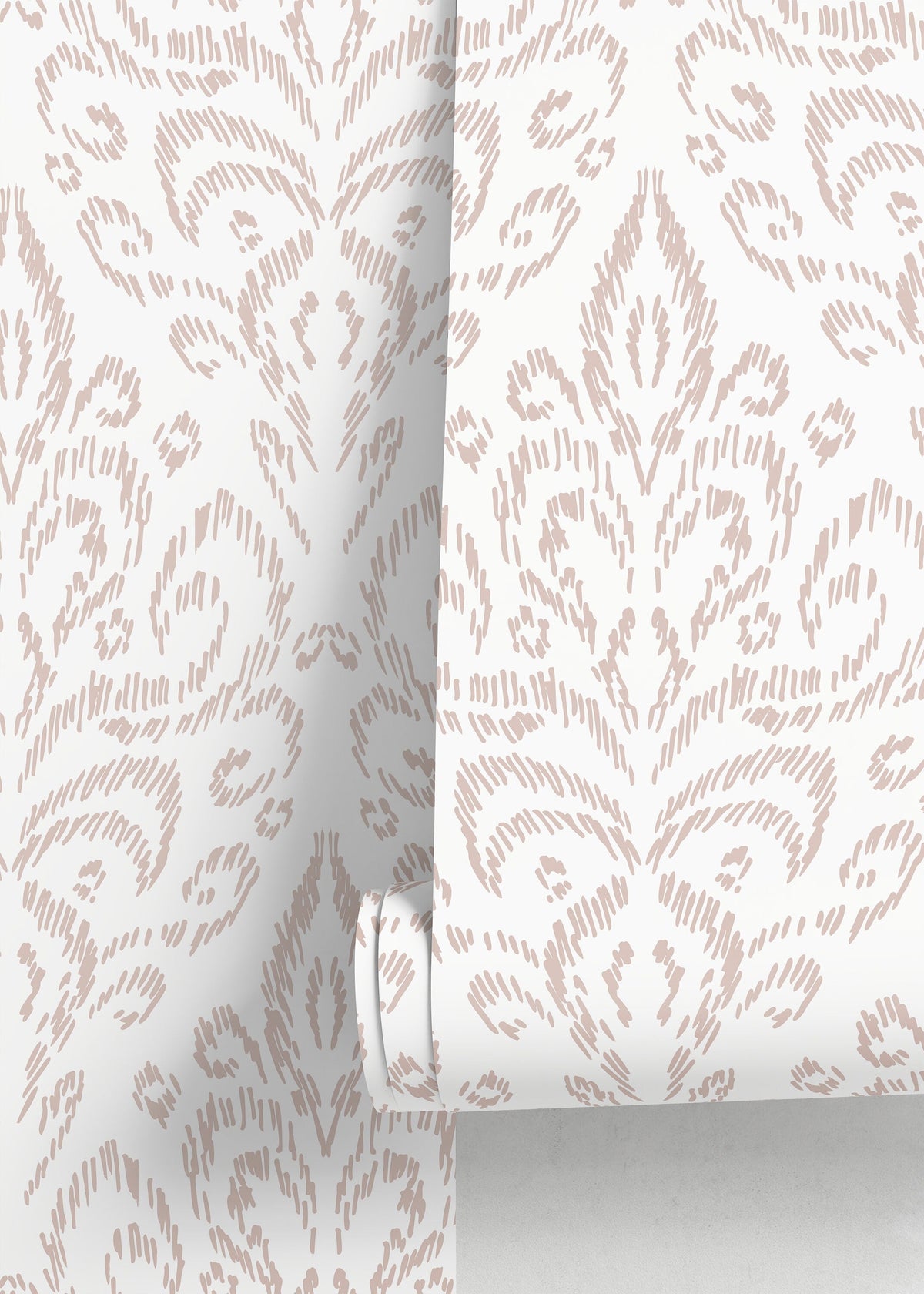 Neutral Vintage Wallpaper / Peel and Stick Wallpaper Removable Wallpaper Home Decor Wall Art Wall Decor Room Decor - D357