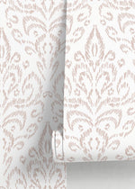Neutral Vintage Wallpaper / Peel and Stick Wallpaper Removable Wallpaper Home Decor Wall Art Wall Decor Room Decor - D357