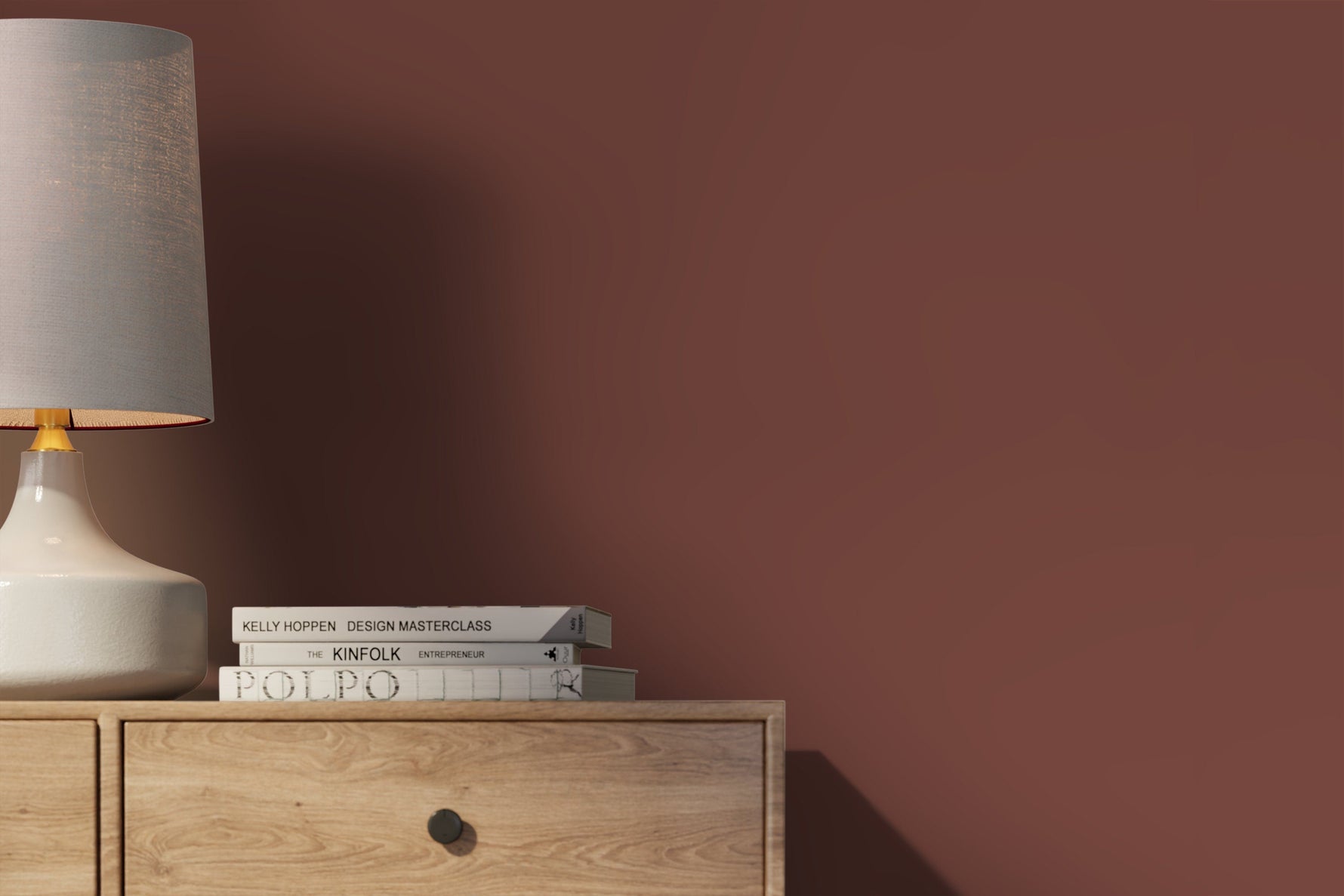 Bole Brown Wallpaper / Solid Color / Peel and Stick Wallpaper Removable Wallpaper Home Decor Wall Art Wall Decor Room Decor - D464