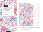 Retro Floral Wallpaper / Peel and Stick Wallpaper Removable Wallpaper Home Decor Wall Art Wall Decor Room Decor - D375