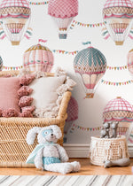 Balloon Nursery Wallpaper / Peel and Stick Wallpaper Removable Wallpaper Home Decor Wall Art Wall Decor Room Decor - D532