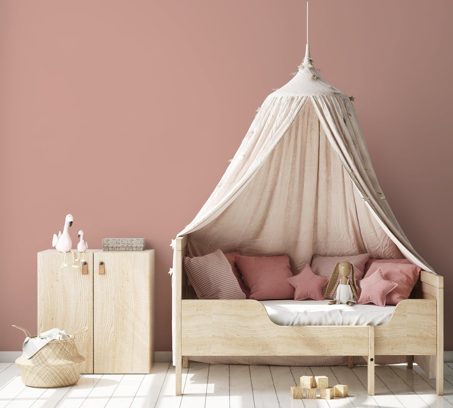 Blush Pink Wallpaper / Solid Color / Peel and Stick Wallpaper Removable Wallpaper Home Decor Wall Art Wall Decor Room Decor - D453