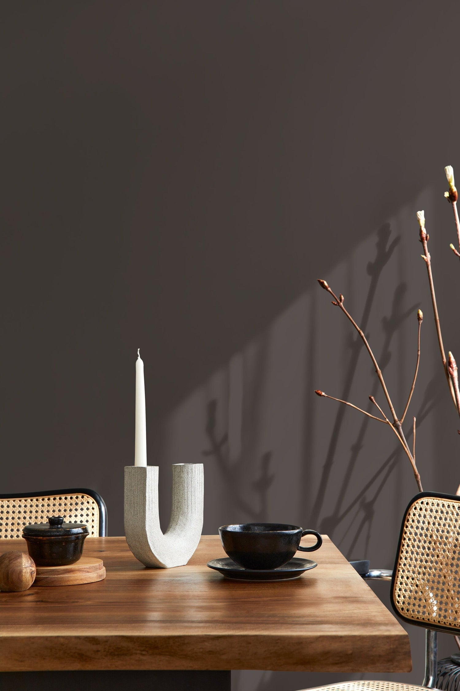 Davy's Grey Wallpaper / Solid Color / Peel and Stick Wallpaper Removable Wallpaper Home Decor Wall Art Wall Decor Room Decor - D463