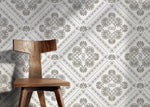 Beige Retro Tile Wallpaper / Peel and Stick Wallpaper Removable Wallpaper Home Decor Wall Art Wall Decor Room Decor - D134