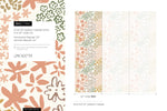 Cute Floral Hand Drawing Wallpaper / Peel and Stick Wallpaper Removable Wallpaper Home Decor Wall Art Wall Decor Room Decor - D166