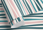 Abstract Striped Wallpaper / Peel and Stick Wallpaper Removable Wallpaper Home Decor Wall Art Wall Decor Room Decor - D487