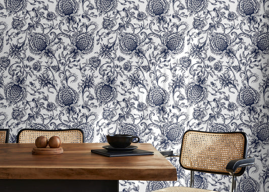 Removable Wallpaper Peel and Stick Wallpaper Wall Paper Wall - Contemporary Non-Metallic Leaves Wallpaper - B310
