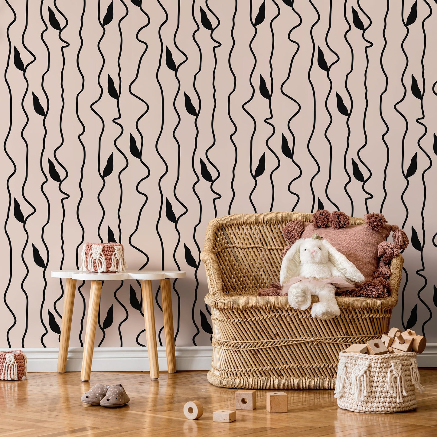 Removable Wallpaper Peel and Stick Wallpaper Wall Paper Wall - Vintage Wallpaper - C307