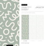 Green Abstract Wallpaper Modern Wallpaper Peel and Stick Wallpaper Home Decor - D573