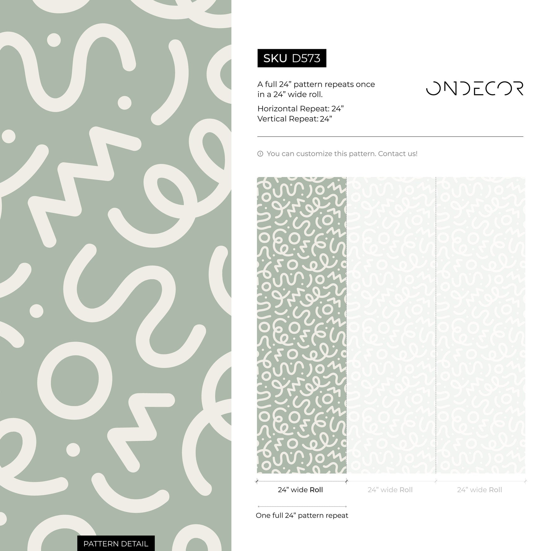 Green Abstract Wallpaper Modern Wallpaper Peel and Stick Wallpaper Home Decor - D573
