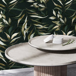 Tropical Leaf Wallpaper / Peel and Stick Wallpaper Removable Wallpaper Home Decor Wall Art Wall Decor Room Decor - D541