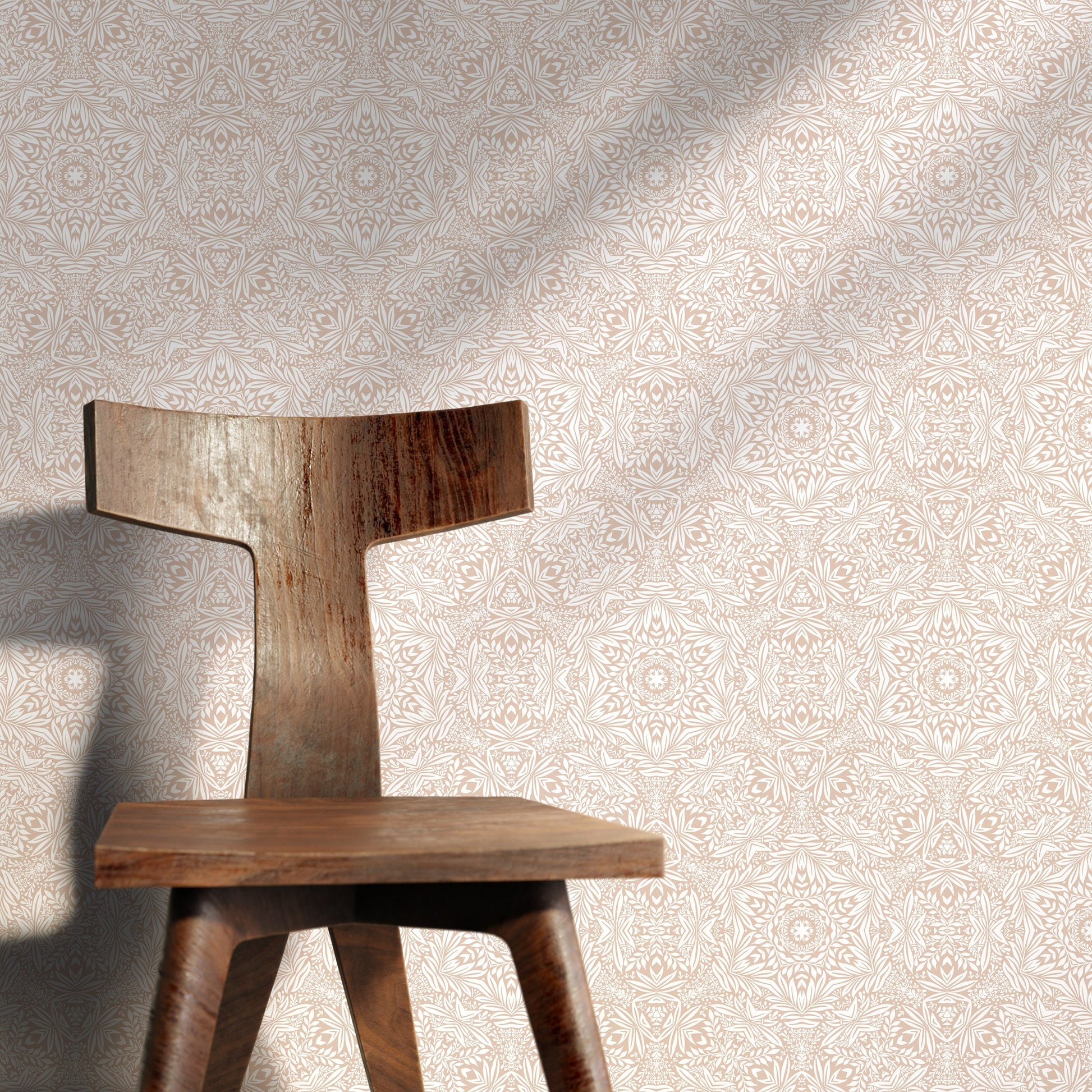 Removable Wallpaper Peel and Stick Wallpaper Wall Paper Wall - Boho Wallpaper Neutral Color Wallpaper - X053