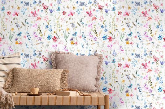 Colored Wallpaper Removable Wallpaper Peel and Stick Wallpaper Wall Paper Wall - B383