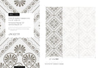 Beige Retro Tile Wallpaper / Peel and Stick Wallpaper Removable Wallpaper Home Decor Wall Art Wall Decor Room Decor - D134