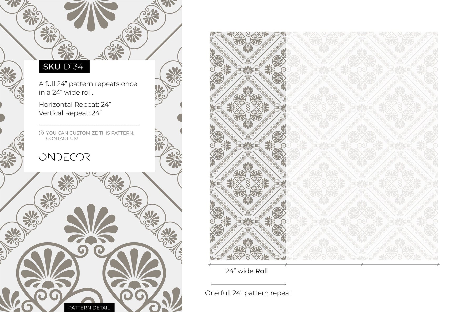 Beige Retro Tile Wallpaper / Peel and Stick Wallpaper Removable Wallpaper Home Decor Wall Art Wall Decor Room Decor - D134