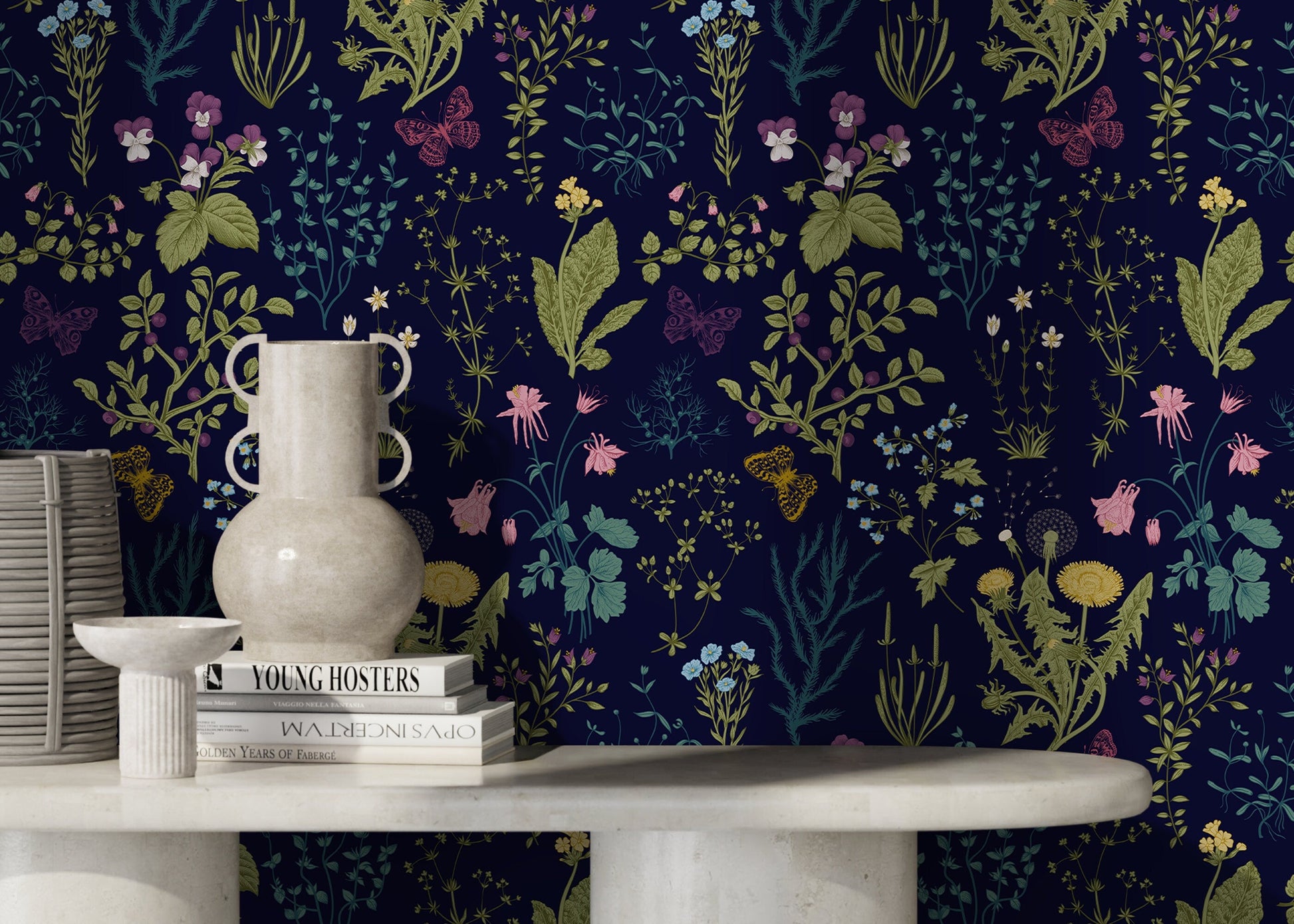 Removable Wallpaper Peel and Stick Wallpaper Wall Paper Wall - Dandelion - Floral Wallpaper - B506