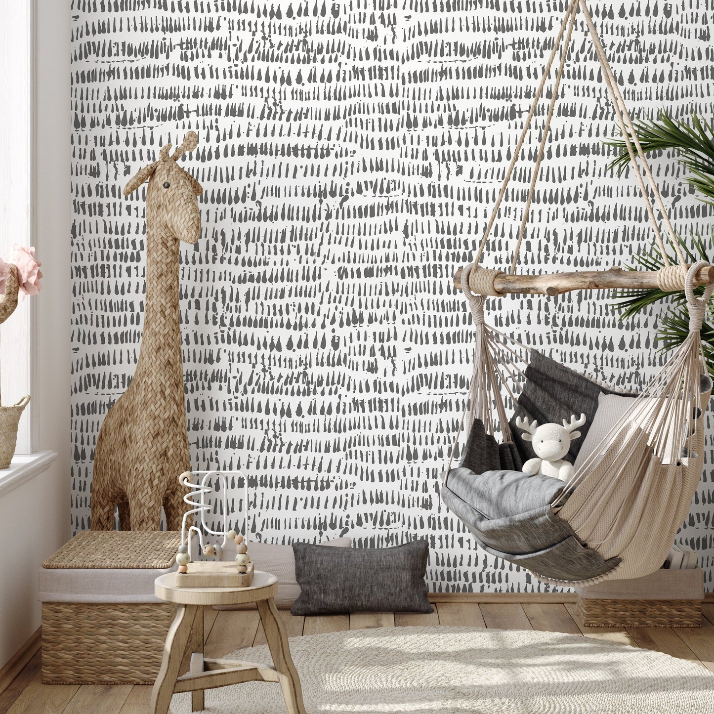 Removable Wallpaper Peel and Stick Wallpaper Wall Paper Wall - Hand Draw Wallpaper - AS1-C098