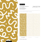 Yellow Abstract Wallpaper Modern Wallpaper Peel and Stick Wallpaper Home Decor - D574