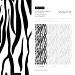 Black and White Abstract Leaf Wallpaper Modern Wallpaper Peel and Stick and Traditional Wallpaper - D607