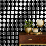 Removable Wallpaper Scandinavian Wallpaper Minimalist Circle Wallpaper Peel and Stick Wallpaper Wall Paper - A840