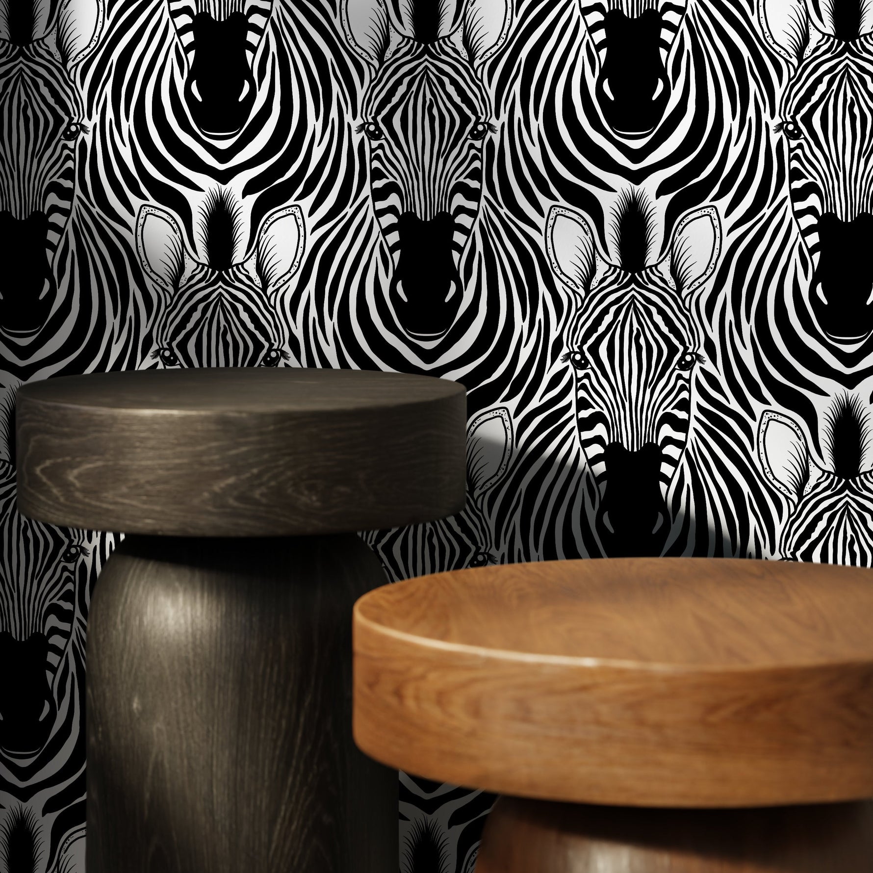Animal Print Zebra Wallpaper Removable Wallpaper Wall Decor Home Decor Wall Art Printable Wall Art Room Decor Wall Prints Wall Hanging - B765