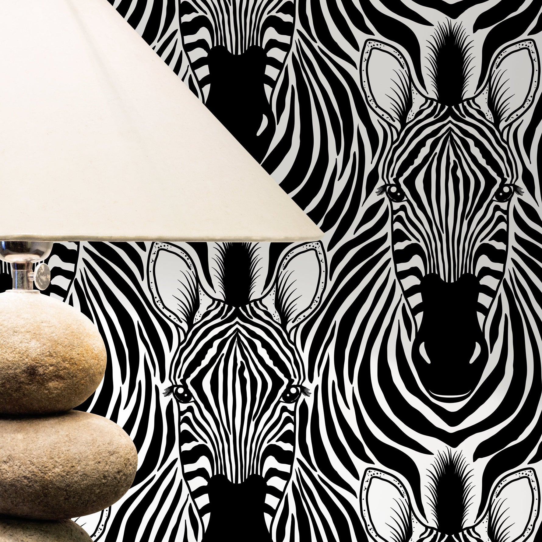 Animal Print Zebra Wallpaper Removable Wallpaper Wall Decor Home Decor Wall Art Printable Wall Art Room Decor Wall Prints Wall Hanging - B765