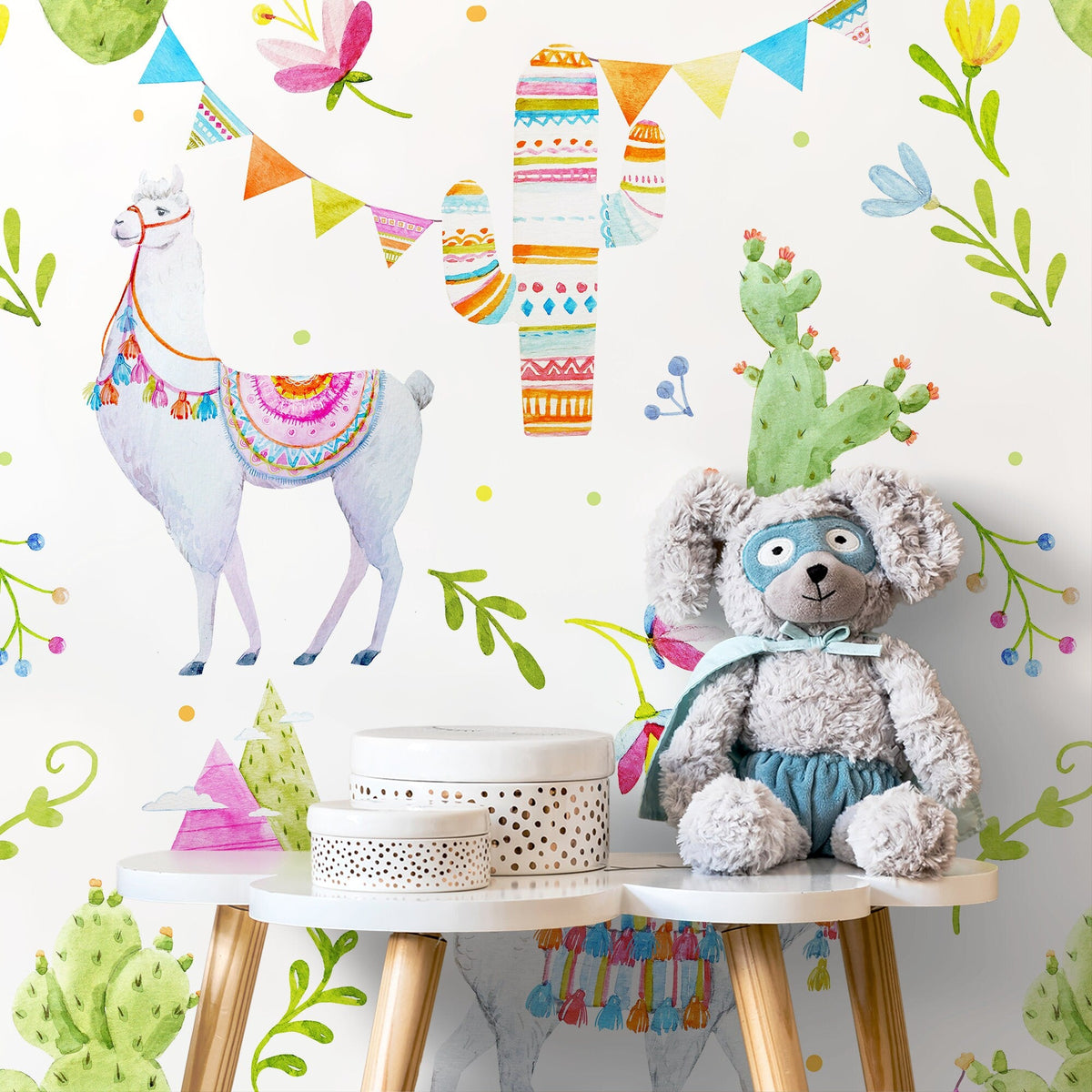 Removable Wallpaper Floral Wall Temporary Wallpaper Nursery Wallpaper Wall Decor Wall Paper Removable Peel and Stick Wallpaper - A682