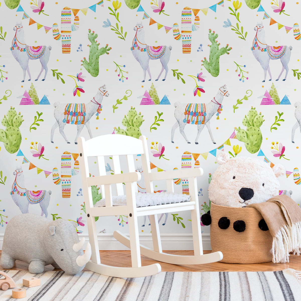Removable Wallpaper Floral Wall Temporary Wallpaper Nursery Wallpaper Wall Decor Wall Paper Removable Peel and Stick Wallpaper - A682